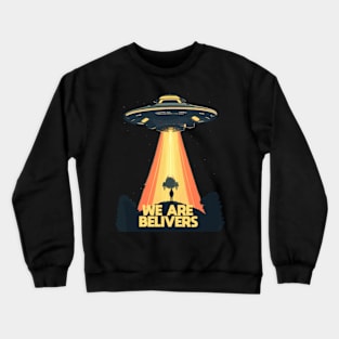 UFO Extraterrestrial Alien Outer Space Crewneck Sweatshirt